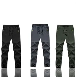 Pantalones de carreras de lana térmica para hombre, ropa de ciclismo de montaña, impermeables, para invierno