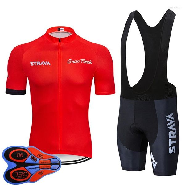 Racing Sets 2022 Pro Team Hommes Cyclisme Jersey Vélo Tenues D'été Respirant Sportswear Vtt Vélo Maillots Vêtements Y20050803