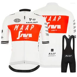 Racing Sets 2023 MAAP Team Edition Maillot Cycliste Confortable Respirant Haute Qualité Vêtements Été À Manches Courtes Chemises Pour Hommes
