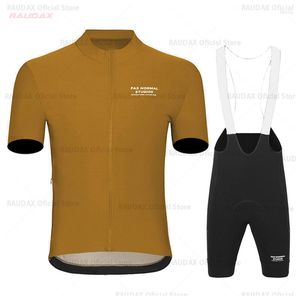 Ensembles de course 2023 Pas Normal Studios Bicycle Team Cycling Jersey PNS Respirant BIke À Manches Courtes Hommes Vêtements Costume Ropa Ciclismo