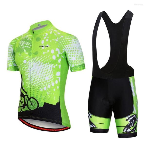 Ensembles de course 2023 Pro Team cyclisme maillot ensemble vélo uniforme Cycle chemise Ropa Ciclismo vêtements de vélo vtt vêtements Mallot vert