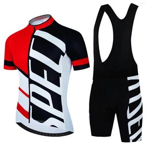 Conjuntos de carreras 2023 verano bicicleta equipo uniforme traje hombres Ropa Ciclismo Ciclismo Jersey conjunto manga corta MTB bicicleta Ropa Kit