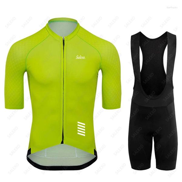 Conjuntos de carreras 2023 Ropa de ciclismo de verano para hombres de manga corta MTB traje de bicicleta Ropa transpirable Ropa Ciclismo Hombre Jersey