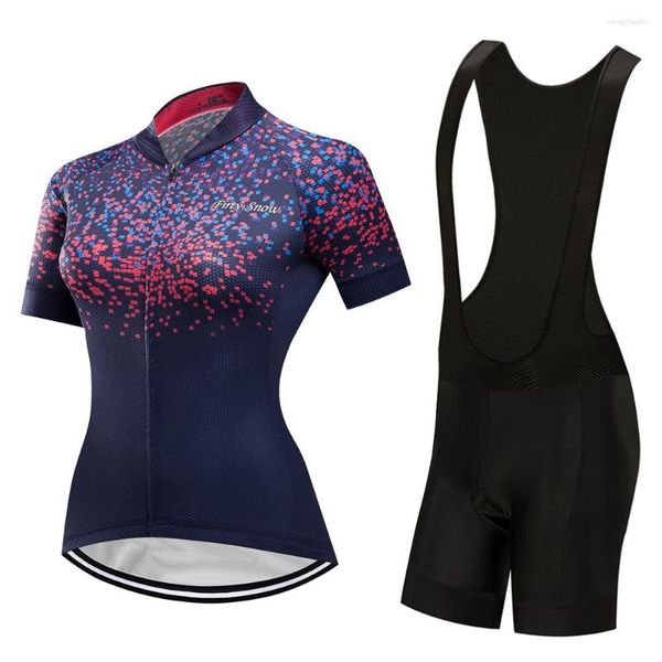 Ensembles de course 2023 Femmes Maillot Cyclisme Cuissard Ensemble Lycra Vélo De Route Vêtements Maillot Vtt Vélo Vêtements Sport Chemise Femme Costume Robe Kit