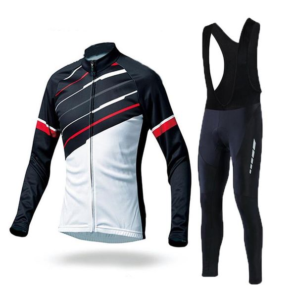 Racing Sets 2023pro TEAM Long Cycling Jersey 9D Gel Pad Bike Pants Set Ropa de ciclismo transpirable para hombre