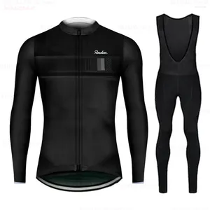 Ensembles de course 2024 manches longues noir cyclisme vêtements de vélo respirant vêtements de montagne costumes Ropa Ciclismo Verano Triathlon