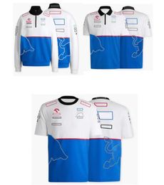 Racesets 2024 Nieuwe F1 Racing Jersey Summer Men and Women Short Sleeveved T-shirt met hetzelfde aangepaste