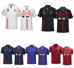 Ensembles de course 2024 NOUVEAU T-shirt F1 Racing Polo Team à manches courtes personnalisées