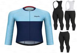 Racing Sets Herfst 2021 Ralvpha Wielertrui 19D Bib MTB Uniform Fietskleding Sneldrogend Fietskleding Lente Heren Lange Wear1872587