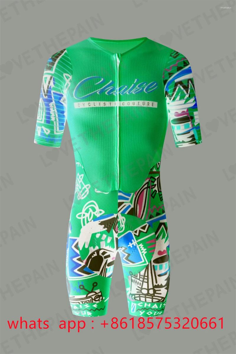 Yarış setleri şezlong erkekler derileri triatlon takım elbise döngüsü giyim yol bisiklet tulum ropa de Ciclismo mtb takım kiti 2024