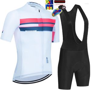 Racen sets fietsen 2023 zomer mannen korte mouw jersey set road fiets uniform MTB ademende kleding