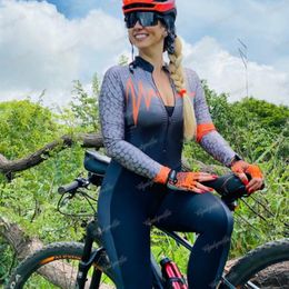 Conjuntos de carreras, traje de ciclismo, mono largo para mujer, mono de bicicleta, ropa de mujer, pantalones, Jersey de ciclista de triatlón, mono de Gel 9d, ropa