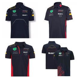 Ensembles de course F1 Formule One Racing Polo Suit NOUVEAU T-shirt de revers avec la même coutume