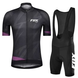Racing Sets Fox HPWF Cycling Jersey Bicycle Clothing MTB Bike Summer Men Uniform Cycle Equipment Male Cyclist Outfit Mallots Ciclismo HOMBRE