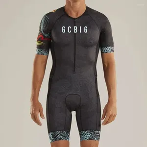 Ensembles de course Gcbig-Short Sangs Triathlon Jersey Suit pour hommes Kit de vélo de cycle