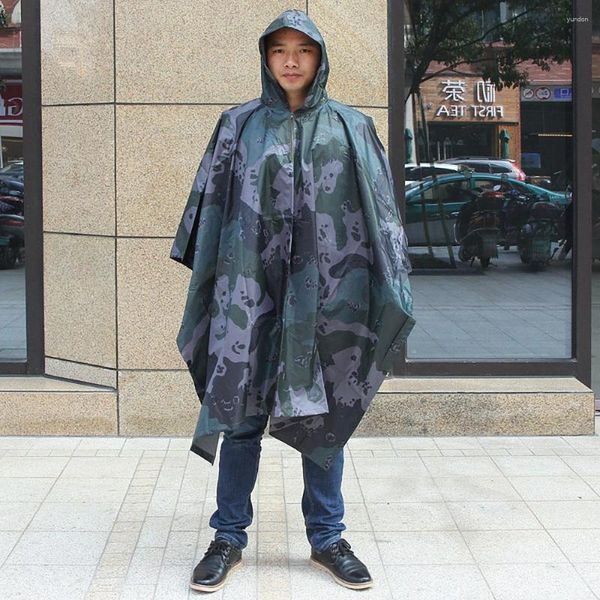 Ensembles de course imperméables imperméables femmes/hommes Jungle pluie Poncho sac à dos Camouflage manteau cyclisme escalade randonnée voyage couverture