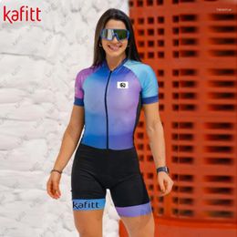 Racen sets Kafisummer short sleeve jumpsuit 2024 nieuwste stijl damesteam outdoor road fietsen set lycra hoge elastische strakke aap