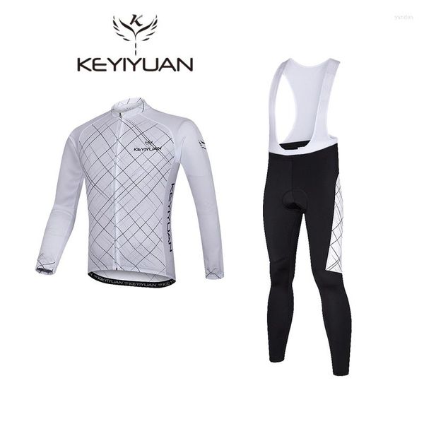 Ensembles de course KEYIYUAN hommes équitation Long costume hommes été bask manches Blouse cyclisme costumes VTT vêtements personnalisation