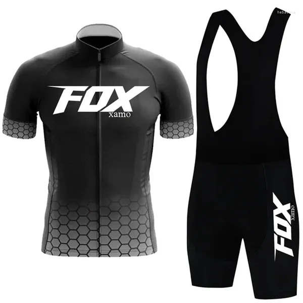 Racing Sets Men's Cycling Uniform Clothes Man Summer 2024 Jersey Pantal