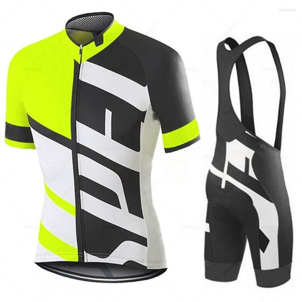 Ensembles de course vêtements de sport pour hommes équipe d'été maillot de cyclisme ensemble à manches courtes vêtements de vélo uniforme de vélo de route Hombre