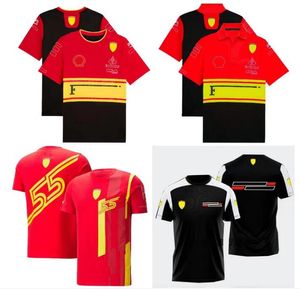Racing Sets Mens New F1 Racing Polo T-shirt Summer Team Short Sleeve T-shirt même personnalisé