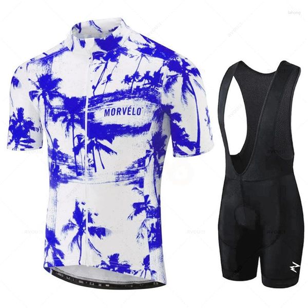 Ensembles de courses Morvelo-Team Cycling Cost For Men Tops Triathlon Bike Wear Uth Dry Bicycle Jersey Clothing