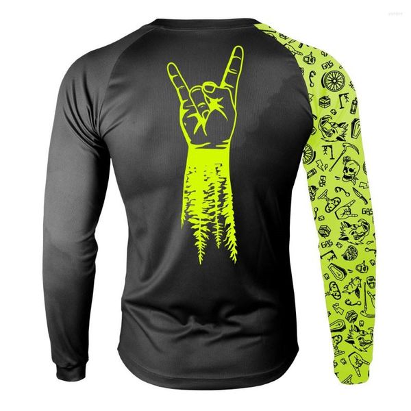 Ensembles de course vtt moto équipe de montagne maillot de descente Offroad Dh Bmx vélo locomotive chemise Cross Country MX T-Shirt