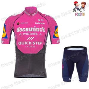 Ensembles de courses Pink rapide étape 2024 Jersey de cyclisme pour garçons Vêtements Boys Vêtements Road Bike Shirt Pantalon Bicycle Mtb Maillot Cyclisme