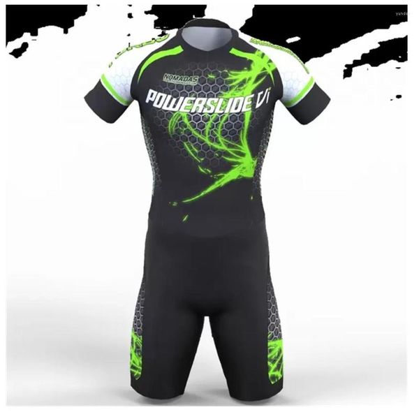 Ensembles de course Powerslide Triathlon Suit Roller Skate Combinaison de patinage sur glace Patins de vitesse VTT Ciclismo