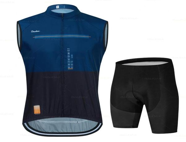 Sets de carreras Raudax Cycling Chals Set Rapid -shiping y transpirable para bicicleta sin mangas para cicatrices ropa de jersey a prueba de viento Gilet3027671