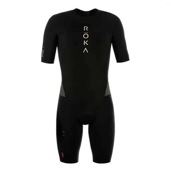 Conjuntos de carreras Roka traje de triatlón hombres manga corta Ciclismo Jersey mono Speedsuit Trisuit Ciclismo Hombre Ropa para correr