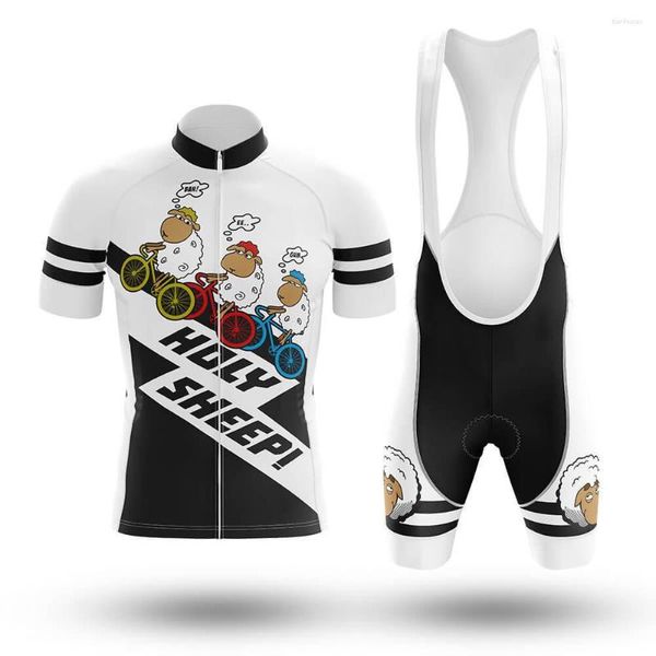 Sets de carreras que venden ropa de ciclismo de oveja Little Summer transpirable Camiseta de secado rápido Pantalones Pantalones de montaña Traje de bicicleta de montaña Hombres Mujeres