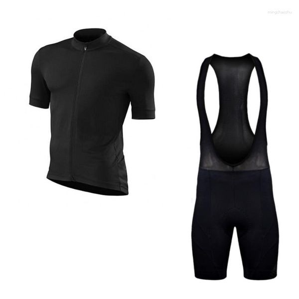 Ensembles de course sgciker classique noir blanc cycling jersey set laser coupé vélo de réseau