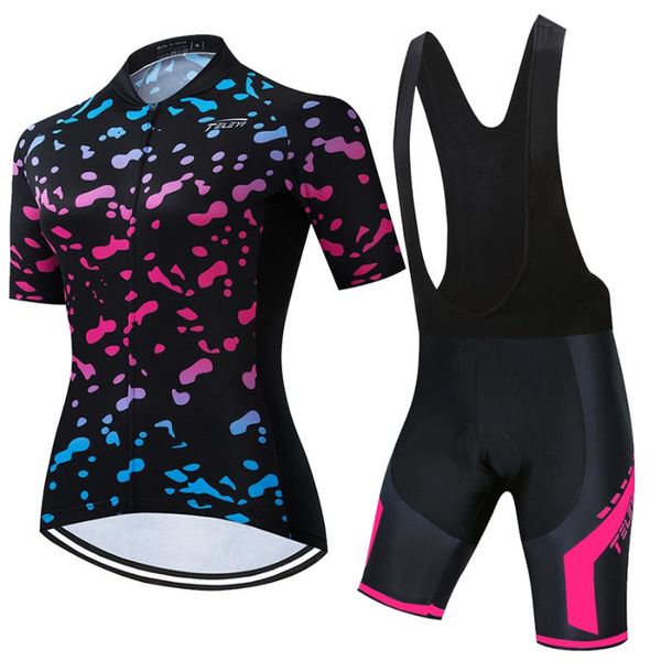 Ensembles de course Ensemble de maillot de cyclisme d'été RCC SKY Femmes Pro Vélo de route Vêtements BIB Shorts VTT Costume Femme Vélo Vêtements Robe Uniforme Kit