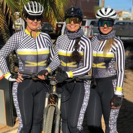 Conjuntos de carreras, Jersey de ciclismo de verano, monos de bicicleta para mujer, mono deportivo de triatlón de manga larga para mujer, ropa para montar en bicicleta de montaña