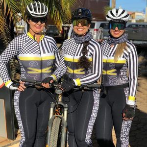 Ensembles de course maillot de cyclisme d'été combinaisons de vélo pour femmes à manches longues combinaison de sport de triathlon femme vêtements d'équitation de vélo de montagne