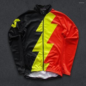 Ensembles de course sweat hiver cyclisme maillot thermique polaire vélo veste à manches longues hommes montagne vêtements route garder au chaud Ropa Ciclismo