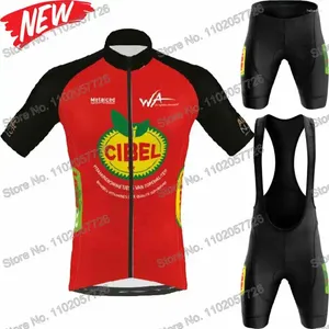 Racing Sets Team Cibel Cebon 2024 Cycling Jersey Men's Summer Summer Road Road Race Bike Shirt Suit Mtb Women Bicycle Bib Shorts