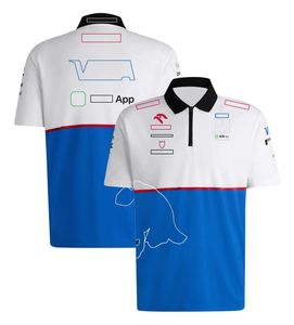 Racing Sets Team Polo T-shirt T-shirt pour hommes à manches courtes à manches courtes en 2024 NOUVEAU F1 COMPACK COMPECHAT Edition Team Edition