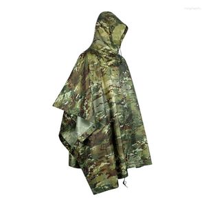 Racing Sets Waterdichte Poncho Regenjas Jas Camouflage Draagbare Capuchon Regenjassen Voor Outdoor Jacht Tent Onderdak Camping Wandelen