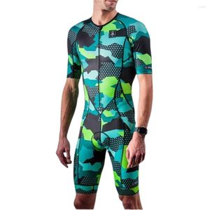 Racing sets Wattie inkt fietsen jumpsuit triathlon skinsuit korte mouw set mannen pro team kleding run zwemjurk mtb fiets bodysuit tri-suit