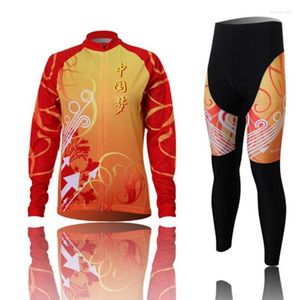 Ensembles de course XINTOWN femmes vélo Long Jersey pantalon chinois Dream Pro équipe cyclisme vêtements équitation haut vtt porter des chemises à manches