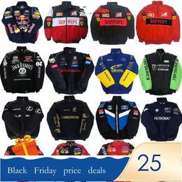 Racepak Formule 1 Racing F1-jas Herfst- en wintermode Volledig geborduurde katoenen kleding Spot Sales Designer motorfiets herenjas 177