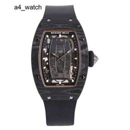 Racing Watch Unisexe Wristwatch RM Wrist Watch Series RM07-01 Carbon Fiber Titanium Metal Fashion Women's Watch