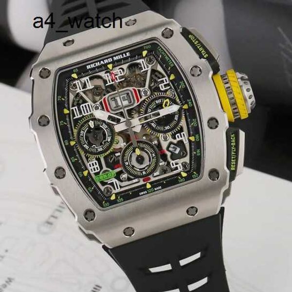 Montre de course montre-bracelet unisexe RM montre-bracelet RM11-03 machines 44.5*50mm RM1103 Ti titane