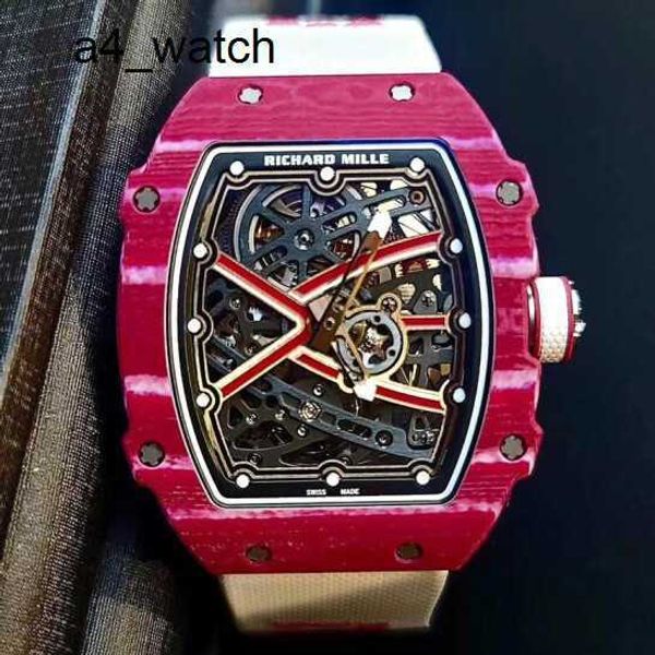 Reloj de carreras Reloj de pulsera unisex Reloj de pulsera RM RM67-02 Calendario 38,7*47,5 mm RM6702 Rojo vino NTPT