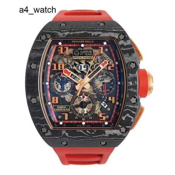 Reloj de carreras Reloj de pulsera unisex RM Reloj de pulsera RM011 LOTUS F1 TEAM 50*40mm