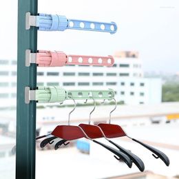 Support pour cintre rotatif séchage économiser de l'espace accessoires de maison en plein air balcon garde-robe cintres