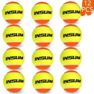 Racket Strand Tennis 3/12PCS 50% Standaard Druk Zachte Professionele Tennis Paddle Ballen voor Training Outdoor Tennis 240227