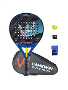 Racket Strand Tennis 3k Koolstofvezel Padel Rackets Grond Professionele Raquets Training Man Rugzak Kit 2023 240108